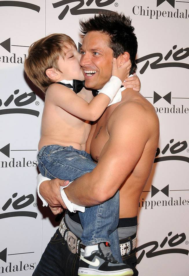 Musical guest star and MC Jeff Timmons in Chippendales at the Rio on May 12, 2011.