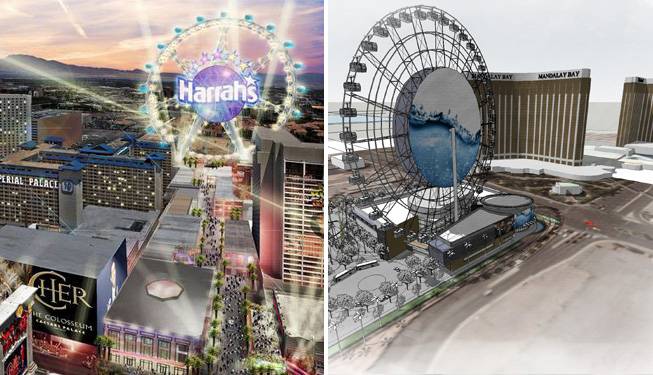 With 2 giant Ferris wheels planned for the Strip, here are 6 others