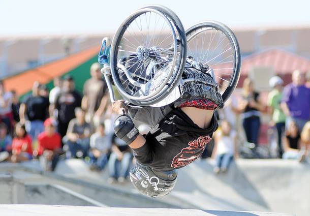 Hometown legend and inspirational professional wheelchair athlete Aaron Fotheringham, aka Wheelz, returns home this weekend as part of Nitro Circus Live.