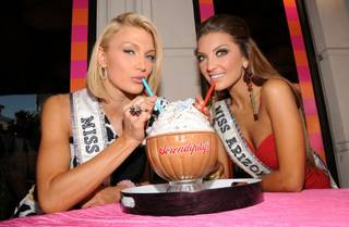 2011 Miss USA Pageant contestants at Serendipity 3 at Caesars Palace on June 8, 2011.