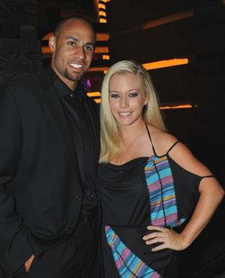 Hank Baskett and Kendra Wilkinson at The Heart Bar in Planet Hollywood on March 27, 2010.