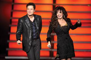 Flamingo headliners Donny and Marie Osmond.