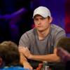 Matt Giannetti of Las Vegas competes during Day 8 of the World Series of Poker $10,000 buy-in, no-limit Texas Hold 'em main event at the Rio on Tuesday, July 19, 2011.