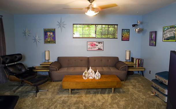 The den is shown in the home of Courtney Mooney and Josh Rogers Sunday, July 31, 2011.