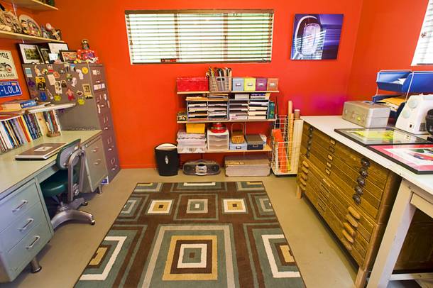 An office space is shown in the home of Courtney Mooney and Josh Rogers Sunday, July 31, 2011.