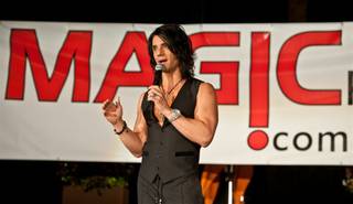 Criss Angel launches MagicPlace.com at Bare Pool Lounge at the Mirage on Aug. 15, 2011.