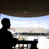 Mojave High School principal Antonio Rael stands overlooking the quad at the school in North Las Vegas on Wednesday, August 24, 2011.
