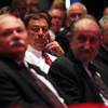 Athletic director Jim Livengood listens as UNLV President Neal Smastrek delivers his State of the University address Thursday, September 22, 2011.
