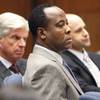 Conrad Murray listens to the prosecution's opening arguments in his involuntary manslaughter trial at Superior Court, Tuesday, Sept. 27, 2011 in Los Angeles. Murray has pleaded not guilty and faces four years in prison and the loss of his medical license if convicted of involuntary manslaughter in Michael Jackson's death. Conrad Murray listens to the prosecution's opening arguments in his involuntary manslaughter trial at Superior Court, Tuesday, Sept. 27, 2011 in Los Angeles. Murray has pleaded not guilty and faces four years in prison and the loss of his medical license if convicted of involuntary manslaughter in Michael Jackson's death.