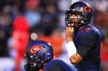 Bishop Gorman quarterback Anu Solomon calls a play during a game against Servite Friday, Sept. 30, 2011. Gorman won the game 31-28.