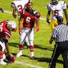 Photo: Liberty running back Niko Kapeli tosses the ball t Photo: Liberty running back Niko Kapeli tosses the ball t