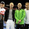 The Tennis Champions Series with Jim Courier, John McEnroe, Andre Agassi and Pete Sampras at the Thomas & Mack Center at UNLV on Saturday, Oct. 15, 2011. The Tennis Champions Series with Jim Courier, John McEnroe, Andre Agassi and Pete Sampras at the Thomas & Mack Center at UNLV on Saturday, Oct. 15, 2011.