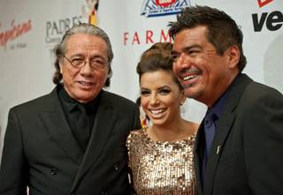 Eva Longoria's Padres gala at the Tropicana on Oct. 15, 2011. Guests included George Lopez, Barbara Padilla, Stefano Langone, Alex Yeminidjian and Alejandra Guzman and honorees Giselle Fernandez and Tim Leiweke.