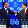Photo: Mitt Romney and Rick Perry take part in the GOP pr Photo: Mitt Romney and Rick Perry take part in the GOP pr