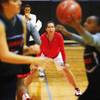 Lady Rebel basketball coach Kathy Olivier watches her team during practice Thursday, October 20, 2011. Lady Rebel basketball coach Kathy Olivier watches her team during practice Thursday, October 20, 2011.