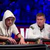 Pius Heinz of Germany and Ben Lamb of Las Vegas at the 2011 World Series of Poker Final Table at the Rio on Nov. 6, 2011.