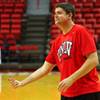 UNLV head coach Dave Rice at practice Tuesday, Nov. 8, 2011.