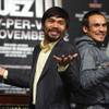Photo: Filipino boxer Manny Pacquiao, left, and Mexican b