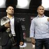 Photo: Cain Velasquez and Junior dos Santos pose for a ph