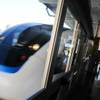 Photo: Passengers wait to board the Las Vegas Monorail at Photo: Passengers wait to board the Las Vegas Monorail at