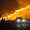 Photo: Emergency personnel respond to a wildfire  in Reno