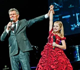 David Foster in concert with Jackie Evancho, Cody Carey and Kenny G, with a guest appearance by Dr. Phil McGraw, at Mandalay Bay Events Center on Dec. 29, 2011.