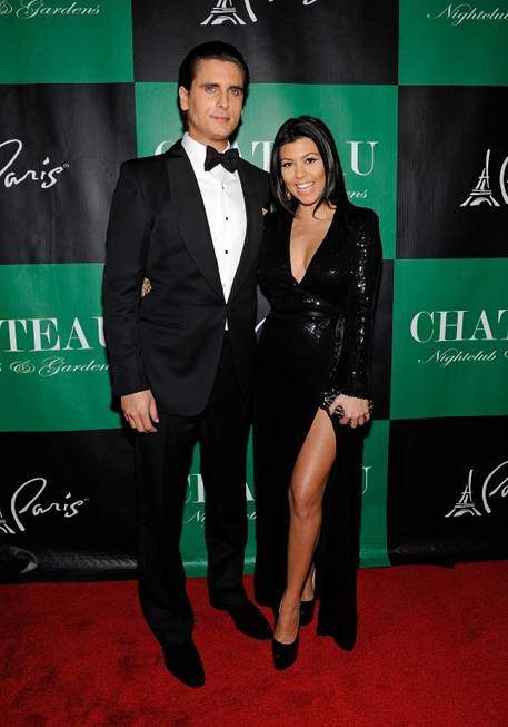 Scott Disick and Kourtney Kardashian arrive to celebrate New Year's ...