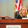 Photo: Justice of the Peace Melissa Saragosa presides dur