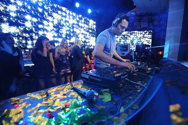 DJ Tiesto at XS on Jan. 7, 2012.