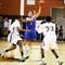 Gio Guzman, center, of Bishop Gorman passes the ball as Sir Washington, left, and Kentrell Washington of Clark defend during their game at Clark High School in Las Vegas Friday, Jan. 13, 2012. Bishop Gorman took the game 80-68.