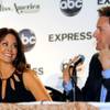 Brooke Burke-Charvet and Chris Harrison talk about co-hosting the 2012 Miss America Pageant during a news conference at Planet Hollywood on Friday, Jan. 13, 2012.