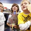 Photo: First-graders Romio Zamora-Carmona, from left, Jac