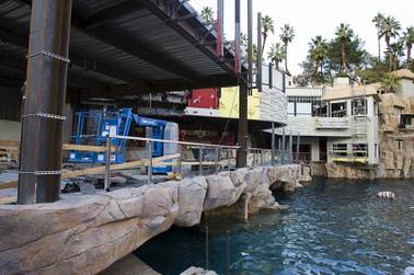 A view of construction at Treasure Island Tuesday, Jan. 24, 2012. The location will be the  site of a Senor Frog's restaurant and bar. The  chain also has locations in Cancun, St. Thomas and Puerto Rico.