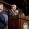 Senate Majority Leader Harry Reid of Nevada gestures Wednesday, Jan. 25, 2012, as he talks about the political strategy laid out by President Barack Obama in his State of the Union speech. From left are Sen. Patty Murray, D-Wash., Reid, Sen. Charles Schumer, D-N.Y., and Senate Majority Whip Richard Durbin of Ill. Senate Majority Leader Harry Reid of Nevada gestures Wednesday, Jan. 25, 2012, as he talks about the political strategy laid out by President Barack Obama in his State of the Union speech. From left are Sen. Patty Murray, D-Wash., Reid, Sen. Charles Schumer, D-N.Y., and Senate Majority Whip Richard Durbin of Ill.