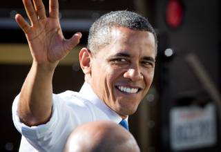 President Obama speaks at a UPS facility in Las Vegas on Thursday, Jan. 26, 2012.