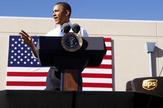 President Obama at UPS in Vegas