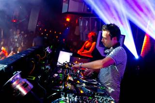 DJ Sander Van Doorn spins at Marquee in the Cosmopolitan on Saturday, Jan. 28, 2012.