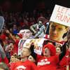 The UNLV student section, recently re-dubbed "The Rebellion," cheers the Rebels on against Colorado State during their Mountain West Conference game Wednesday, Feb. 1, 2012 at the Thomas & Mack Center. UNLV won the game 82-63. The UNLV student section, recently re-dubbed "The Rebellion," cheers the Rebels on against Colorado State during their Mountain West Conference game Wednesday, Feb. 1, 2012 at the Thomas & Mack Center. UNLV won the game 82-63.