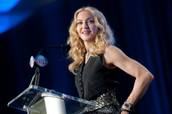 Super Bowl XLVI Media Day With Madonna