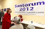 Sharron Angle at Santorum HQ