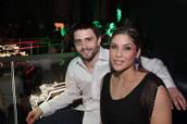 Carlos Condit and Aimee Teegarden at Chateau