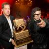 The third anniversary of XS in the Encore with DJ Skrillex, pictured here with managing partner Jesse Waits, on Monday, Feb. 6, 2012.