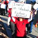 Teachers Rally at Admin Building