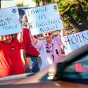 Teachers Rally at Admin Building