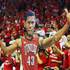 UNLV students hold up a giant cut out of Mike Moser during their game against San Diego State Saturday, Feb. 11, 2012.
