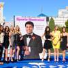 The 2012 Sports Illustrated Swimsuit Issue models pose for photos during a tribute to Muhammad Ali at Caesars Palace on Thursday, Feb. 16, 2012. The 2012 S.I. Swimsuit models posed for photos inside the same ring that Ali fought Larry Holmes in October 1980.