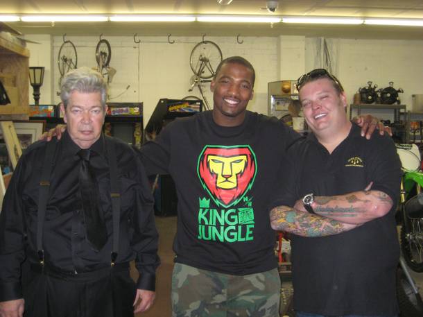 Richard Harrison, Shaun Phillips and Corey Harrison at Gold & Silver Pawn.