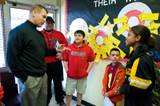 UNLV's Coach Bobby Hauck Visits Crestwood Elementary