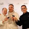 Bradley Ogden, Jose Andres and Rick Moonen toast before more than 300 chefs and sommeliers attempt to break the Guinness World Record for most bottles of wine uncorked simultaneously at the Bellagio on Wednesday, Feb. 29, 2012. The record attempt kicked off the 2012 Vegas Uncork'd by Bon Appetit, which will be held May 10-13. Bradley Ogden, Jose Andres and Rick Moonen toast before more than 300 chefs and sommeliers attempt to break the Guinness World Record for most bottles of wine uncorked simultaneously at the Bellagio on Wednesday, Feb. 29, 2012. The record attempt kicked off the 2012 Vegas Uncork'd by Bon Appetit, which will be held May 10-13.