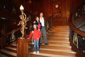 Rita Rudner with her husband Martin Bergman and daughter Molly at "Titanic: the Exhibit" at the Luxor.